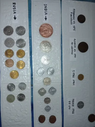 Monedas Antiguas y Actuales Varios Países