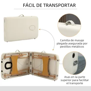 Camilla Plegable con Altura Ajustable 67-92 cm