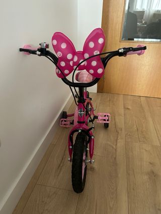 Bicicleta infantil Minnie Mouse rosa