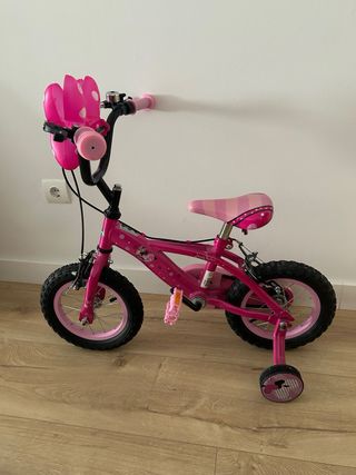 Bicicleta infantil Minnie Mouse rosa