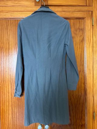 Vestido camisa gris con cordones