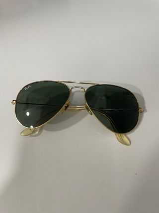 Gafas de sol Ray-Ban Aviator Doradas Verdes