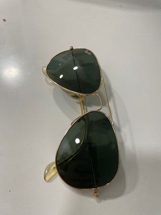 Gafas de sol Ray-Ban Aviator Doradas Verdes