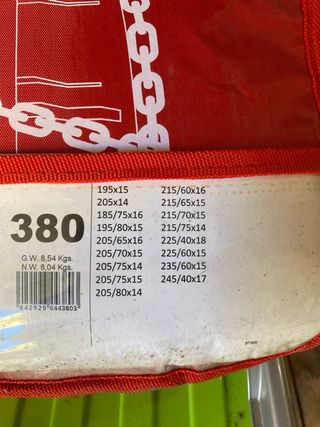 Cadenas para nieve Snovit 4x4 16mm