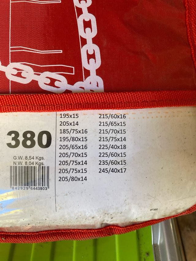 Cadenas para nieve Snovit 4x4 16mm