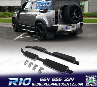 ESTRIBERAS ESTRIBOS LAND ROVER DEFENDER 110 130 20- GRIS