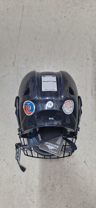 Casco Mission M15 negro L con reja