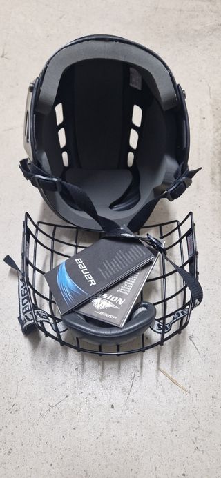 Casco Mission M15 negro L con reja