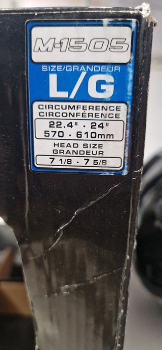 Casco Mission M15 negro L con reja