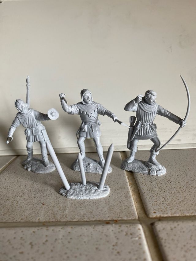 SOLDATINI WARHANSA ROBIN HOOD. 5 FIGURE. PLASTICA