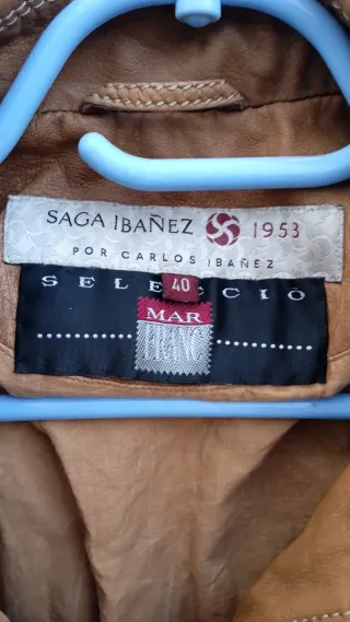 Saga Ibañez Cazadora Piel Exclusiva Talla 40