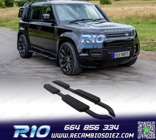 ESTRIBERAS ESTRIBOS LAND ROVER DEFENDER 110 130 20- NEGRO