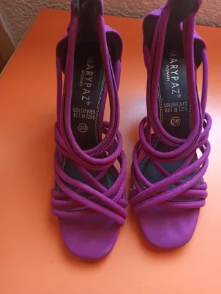 Sandalias Marypaz Fucsia Talla 39