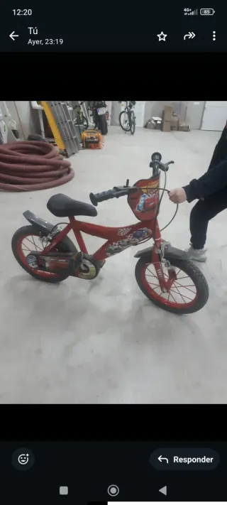 Bicicleta infantil 12 pulgadas