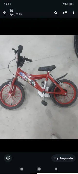 Bicicleta infantil 12 pulgadas