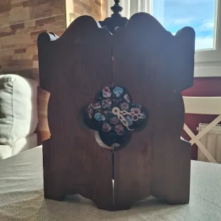 Reloj de mesa decorativo floral