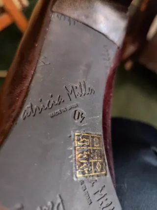 Botines Patricia Miller Marrones Tacon Cremallera