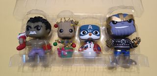 FUNKO NAVIDAD: PACK 4 FIGURAS MARVEL