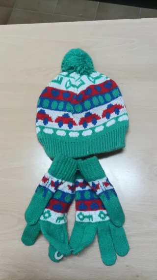 Gorro y Guantes Niños Multicolor