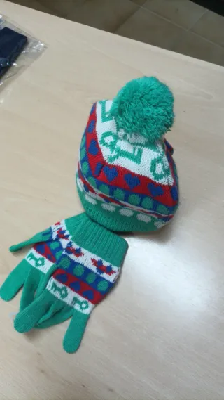 Gorro y Guantes Niños Multicolor