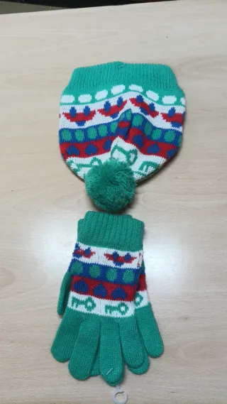 Gorro y Guantes Niños Multicolor