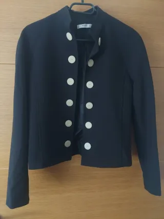 Americana Mango Negra Talla S