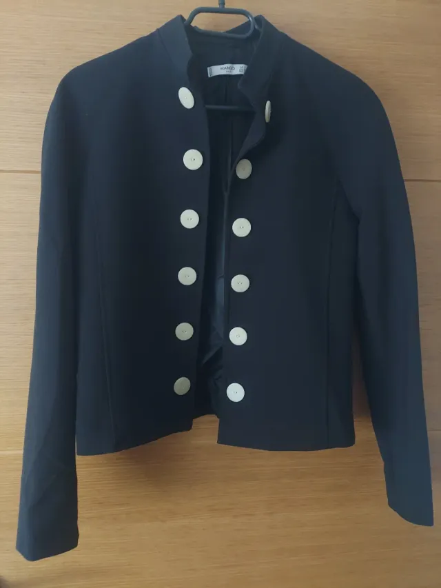 Americana Mango Negra Talla S