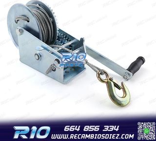 CABRESTANTE PROFESIONAL 1500KG Y 10 METROS