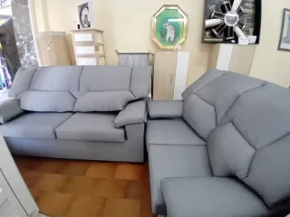 Sofá 3 plazas + 2 plazas gris
