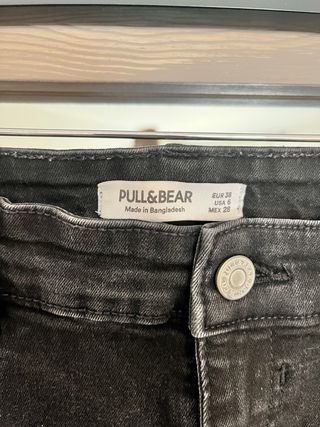 Pantalones vaqueros negros Pull&Bear