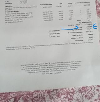 Bici eléctrica Cube Talla M 4800Km.