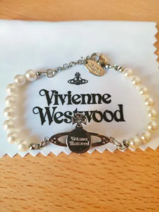 Pulsera Saturn Vivienne Westwood Perlas y Orb