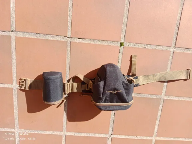 Funda para cámara de cinturóny para teleobjetivo