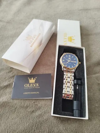 Reloj OLEVS Azul y Dorado