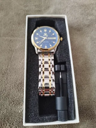 Reloj OLEVS Azul y Dorado