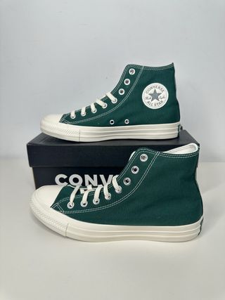 Converse Chuck Taylor Talla 40 Verde y Blancas