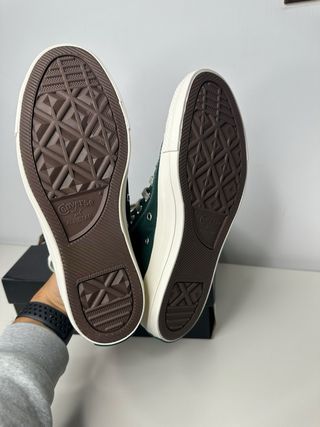 Converse Chuck Taylor Talla 40 Verde y Blancas