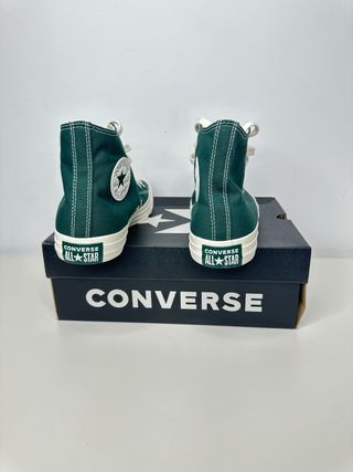 Converse Chuck Taylor Talla 40 Verde y Blancas