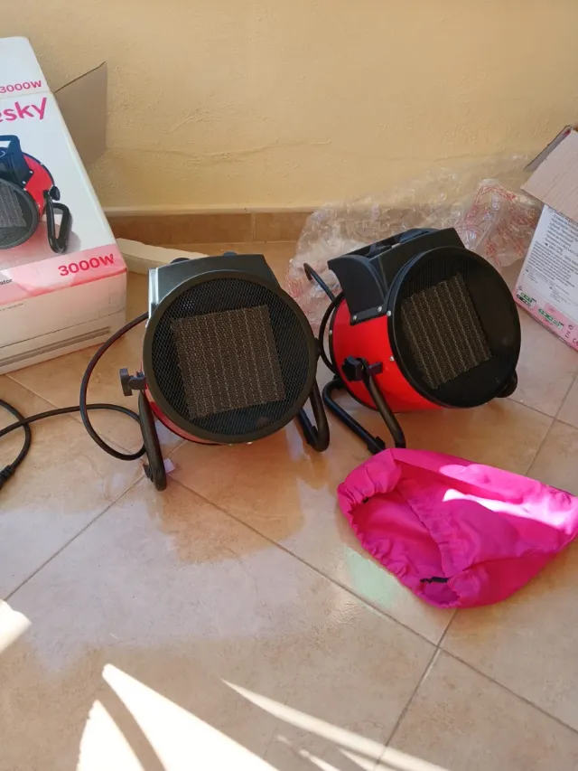 2 Riscaldatori da cantiere 3000W