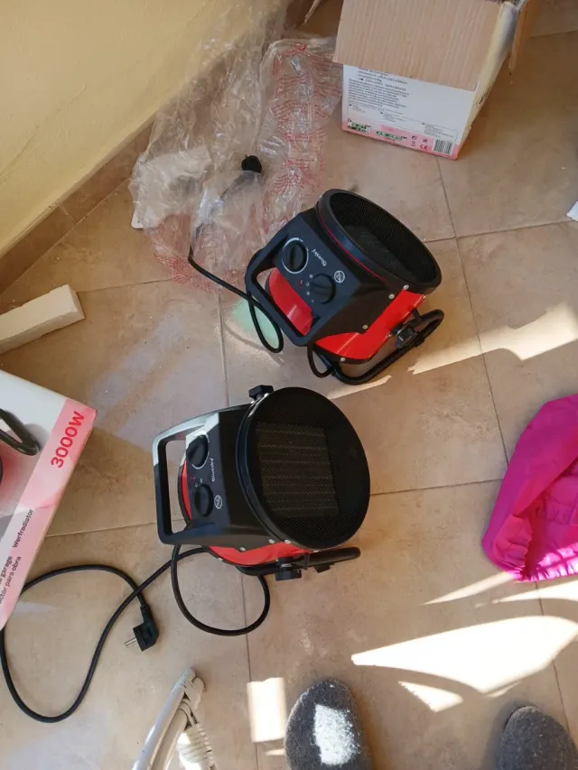 2 Riscaldatori da cantiere 3000W