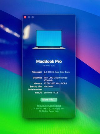 MacBook Pro 16 2019 i7 / 16GB / 512GB