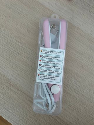 Mini Prancha de Cabelo Rosa