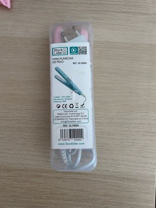 Mini Prancha de Cabelo Rosa