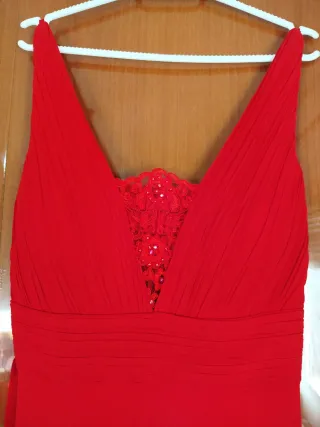 Vestido rojo largo de fiesta