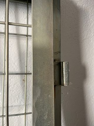 Puerta doble galvanizada 4m + postes