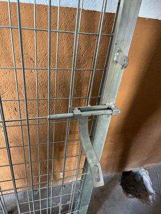 Puerta doble galvanizada 4m + postes