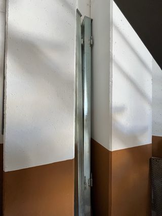 Puerta doble galvanizada 4m + postes