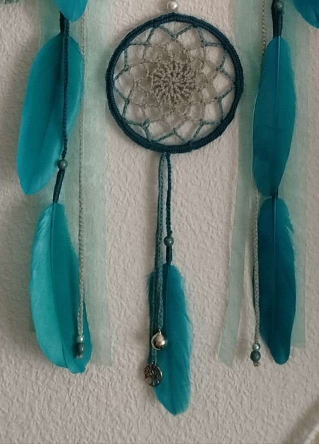 Atrapasueños 30x 1metro -esmeralda/azul agua/verde