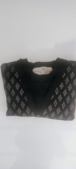 Cárdigan hombre (Alessandro di Lange) negro/gris