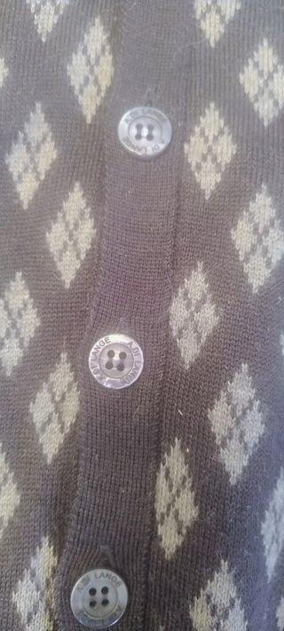 Cárdigan hombre (Alessandro di Lange) negro/gris